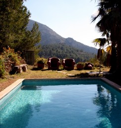 swimming pool at Casa del Paso, Bolulla, Algar Waterfalls,El Castell de Guadalest, Altea, Benidorm, Costa Blanca, Spain
